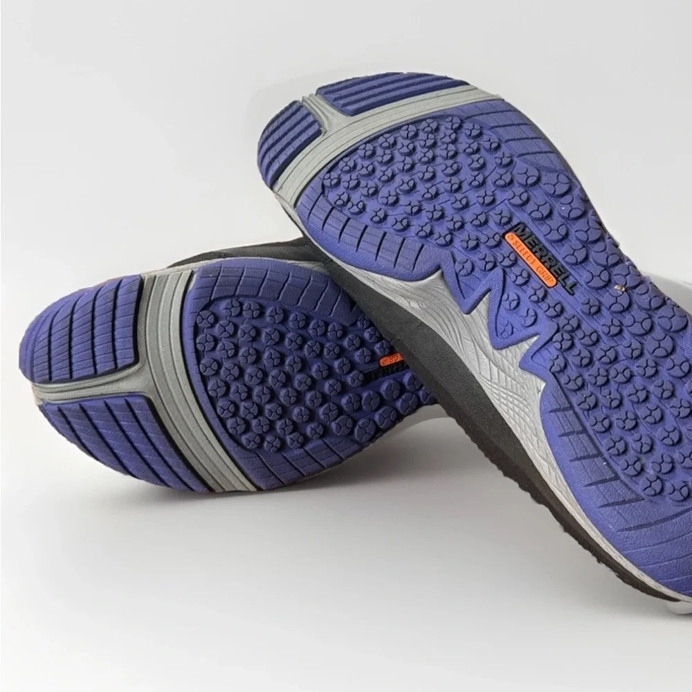 (7) MERRELL Performance Black All Out Burst w/ Purple Highlights & Sole Walking